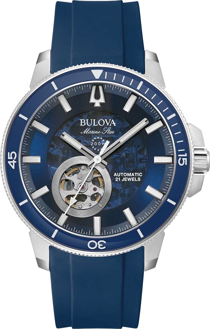 Bulova Marine Star 96A303 Orologio da Uomo • Movimento Automatico • Impermeabile 200m