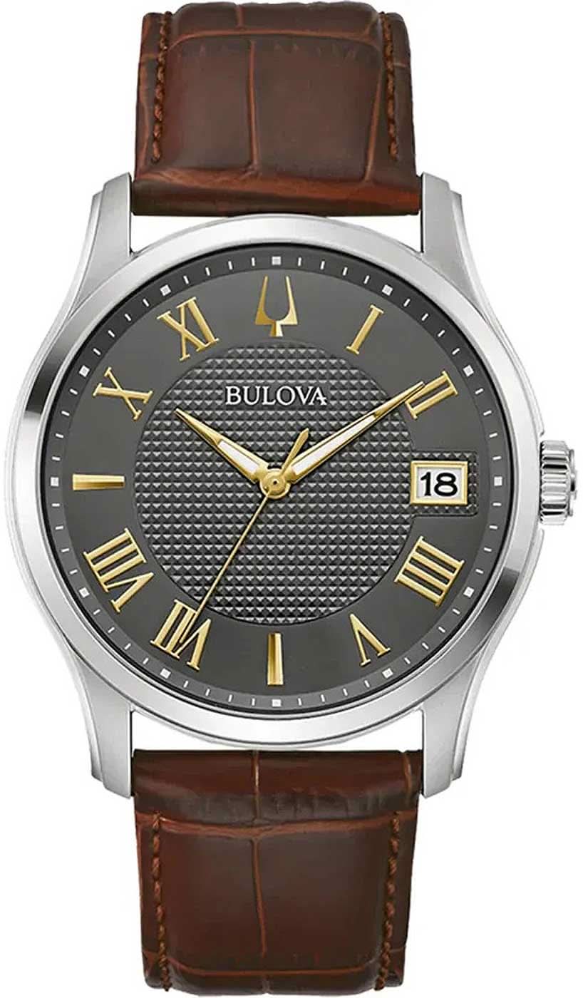 Bulova Wilton 96B389 Orologio da uomo • Movimento al quarzo • Cinturino in pelle