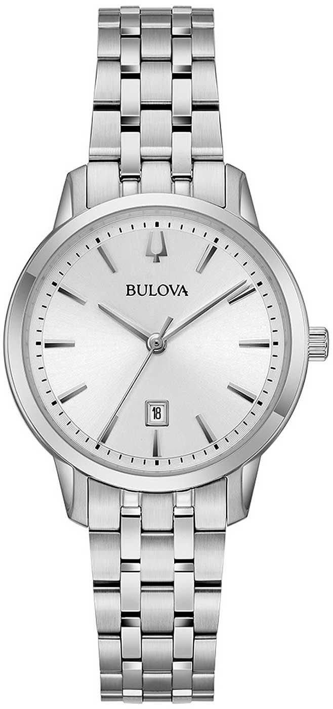 Bulova Sutton 96M165 da donna • Vetro curvo • Acciaio inossidabile