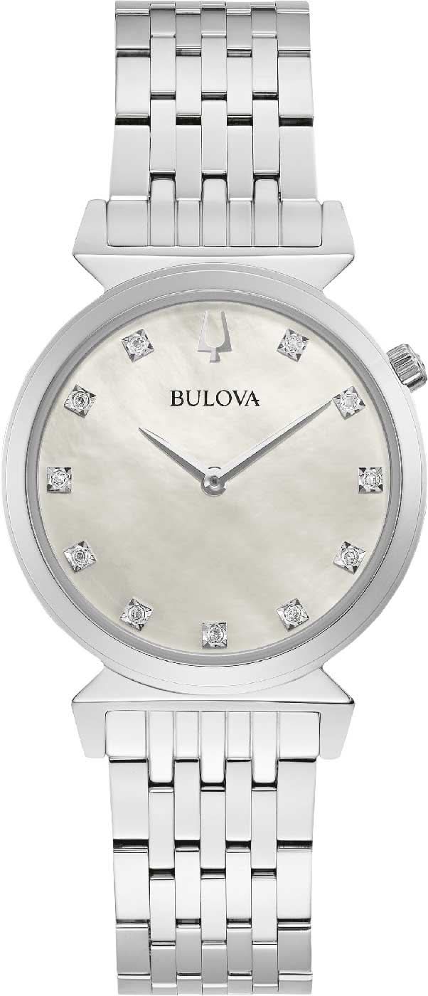 Bulova Regatta 96P216 Orologio da donna • 11 diamanti • quadrante in madreperla