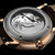 Orologio da uomo automatico con fondello a vista: movimento argentato in cassa oro rosa
