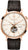 Bulova Aerojet Herrenuhr: offenes Herz, beiges Zifferblatt, dunkelbraunes Lederband