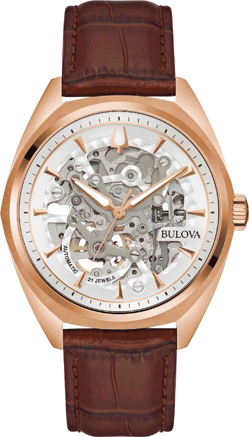 Orologio da uomo Bulova Surveyor 97A175 • Quadrante scheletrato • Movimento automatico