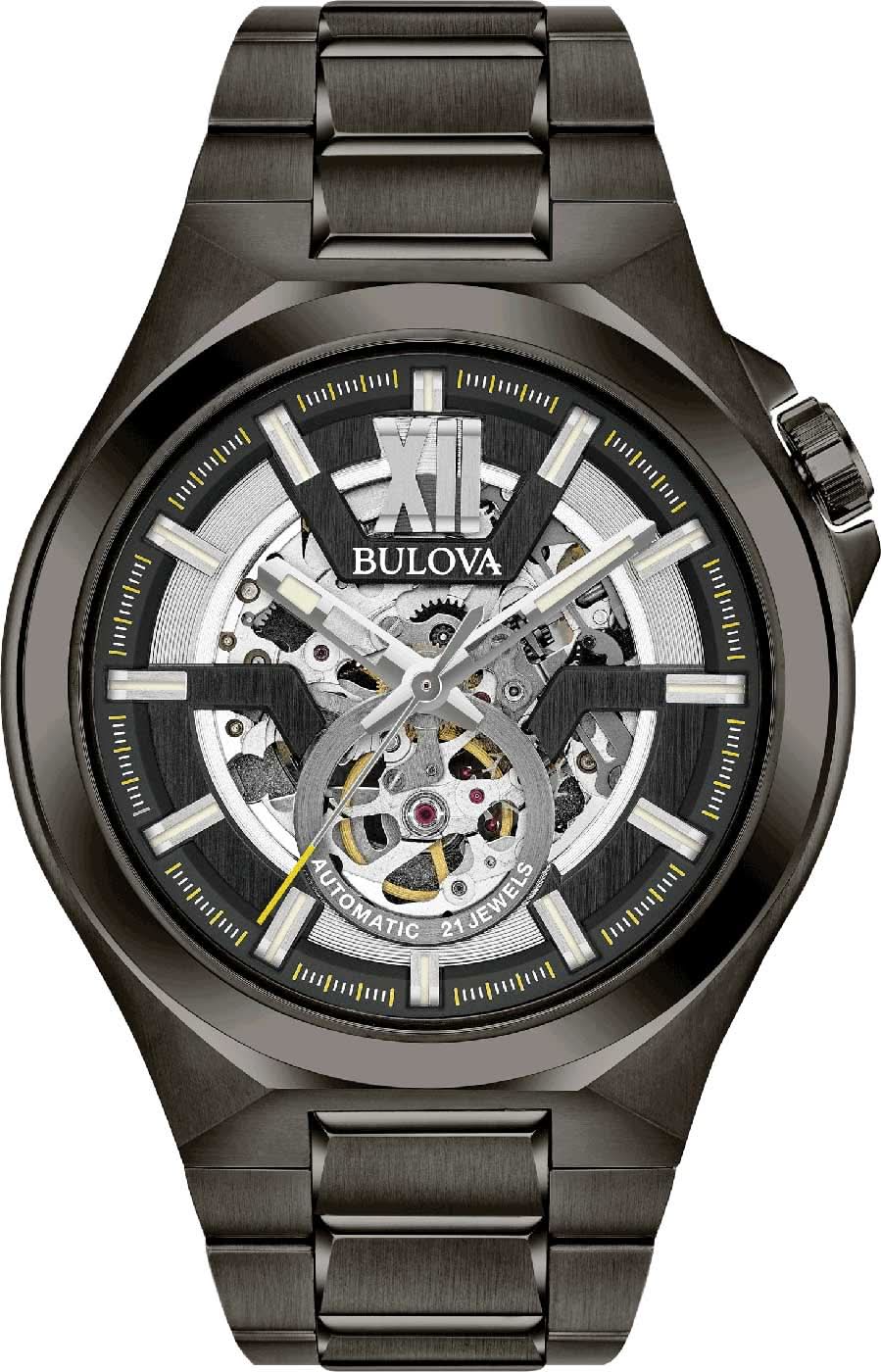 Orologio da uomo Bulova Maquina 98A179 • Movimento automatico • Quadrante scheletrato