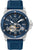 Orologio da uomo automatico con cinturino in caucciù blu e quadrante blu