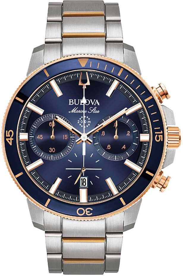 Bulova Marine Star 98B301 Orologio da Uomo • Impermeabile 200m • Cronografo