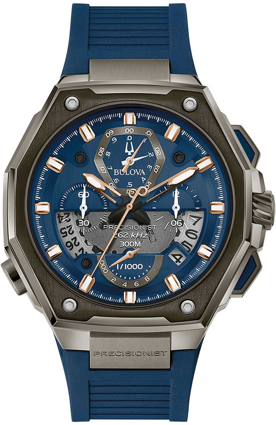 Orologio da uomo Bulova Precisionist 98B357 • Quarzo 262 kHz • Impermeabile 300 m
