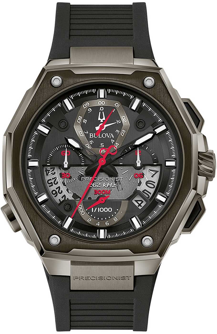 Orologio da uomo Bulova Precisionist Series X 98B358 • Movimento al quarzo da 262 kHz • Impermeabile fino a 300 m