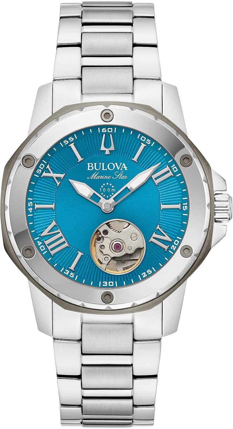 Bulova Marine Star 98L317 da donna • Movimento automatico • Vetro zaffiro