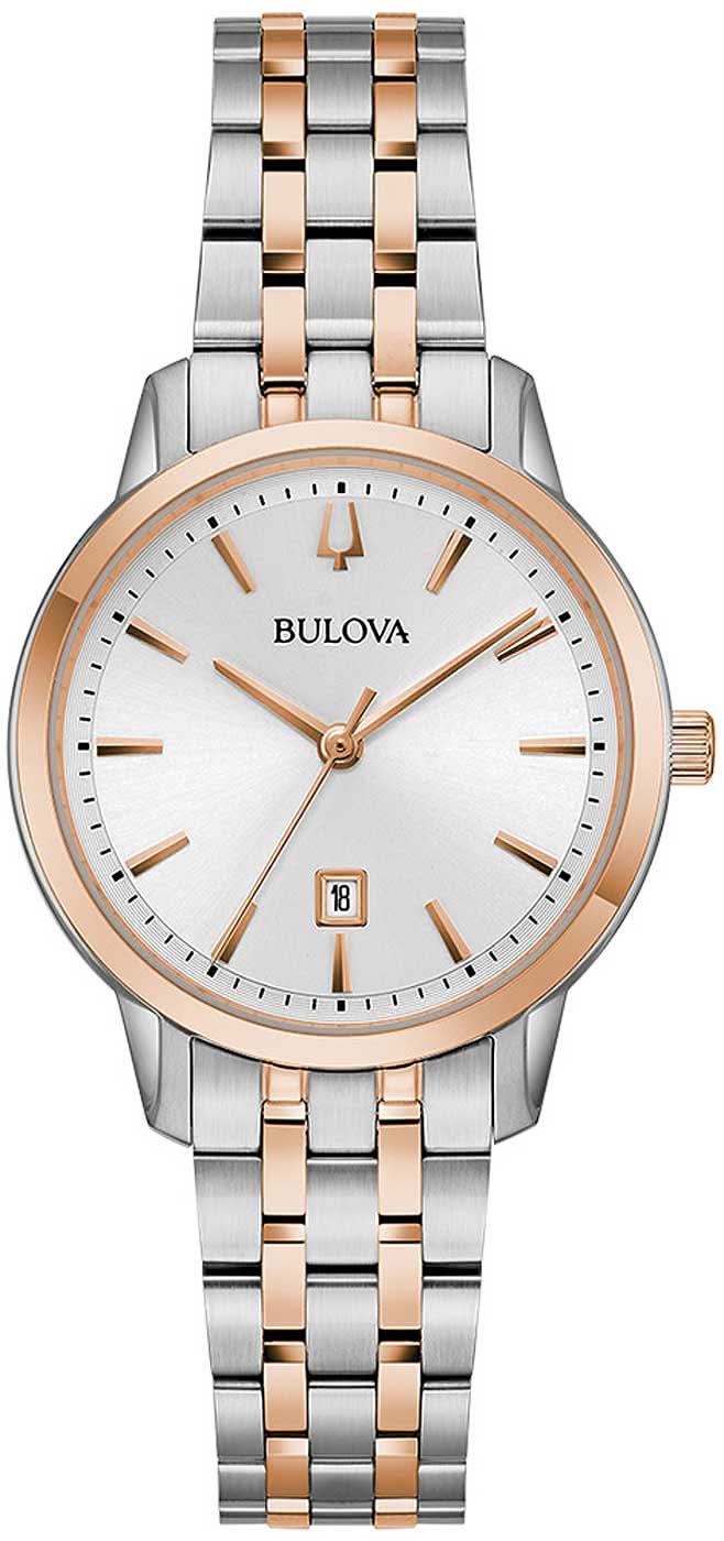 Orologio da donna Bulova Classic Sutton 98M137 • Quadrante con diamanti • Bicolore
