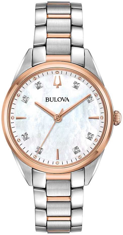 Bulova Sutton 98P183 Orologio da Donna • Diamanti • Madreperla