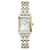 Bulova Sutton 98P220 Damen Armbanduhr Bicolor • Perlmutt-Zifferblatt mit Diamanten • Zweifarbiges Edelstahlarmband