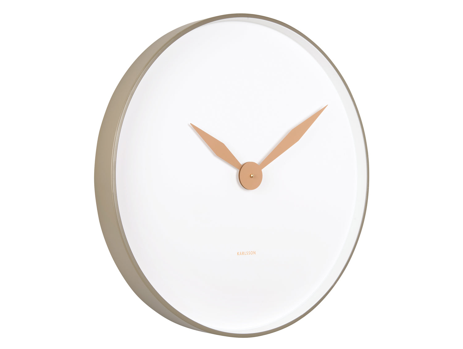 Karlsson Albatross KA5910GR Wanduhr Moosgrün • Sweep-Uhrwerk • Minimalistisches Design