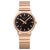 Mondaine Classic A660.30314.16SBR Damenuhr Schwarz/Roségold • Schweizer Quarzwerk • Schnellwechselsystem