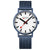 Mondaine Classic A660.30360.1BSBM Unisex Armbanduhr Blau • Gehärtetes Mineralglas • BackLight-Technologie