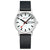 Mondaine Classic A667.30314.11SBBV Damenuhr Schwarz • Veganes Traubenleder • Tag-Datum-Anzeige