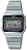 Casio-Uhr mit silberfarbenem Metallarmband, schwarzem LCD-Display und digitaler Anzeige