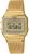 Goldfarbene Damenuhr mit Edelstahl-Meshband und achteckigem Digital-Display, Casio