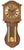 Braune Holz-Wanduhr mit römischem Ziffernblatt, Pendel und Kettenpendel-Antrieb