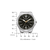 Herrenarmbanduhr Citizen mit schwarzem Zifferblatt, goldenen Zeigern und Edelstahlband