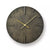 Lemnos Quaint AZ15-06 Wanduhr Schwarz • Massives Messinggehäuse • Japanisches Design