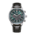 Orologio cronografo da uomo Citizen Eco-Drive con quadrante verde e cinturino in pelle