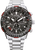 Citizen Sky Herrenuhr mit Edelstahlarmband, schwarzem Zifferblatt und roten Akzenten
