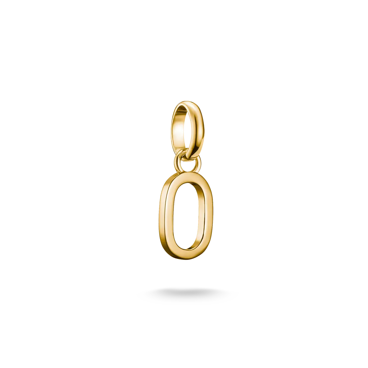 Thomas Sabo Charm Ciondolo Lettera O Connect placcato oro