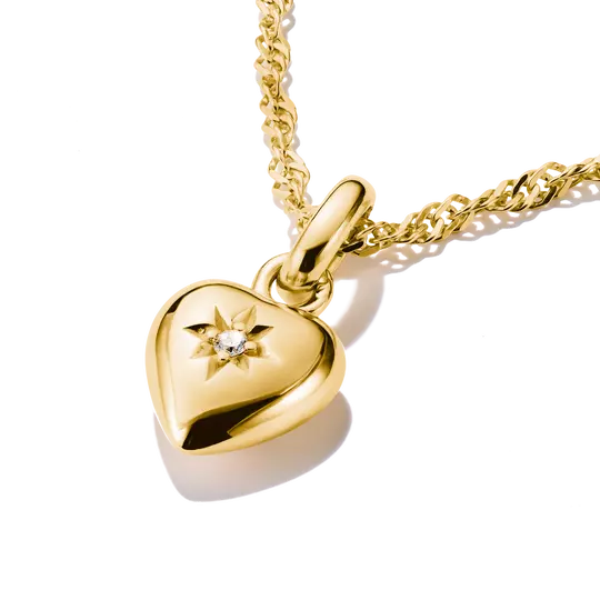 Thomas Sabo Ciondolo Charm Cuore con Stella Connect