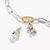 Ciondolo Charm con Perla Snoopy Woodstock PEANUTS Connect Placcato Oro 18k