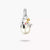 Ciondolo Charm con Perla Snoopy Woodstock PEANUTS Connect Placcato Oro 18k