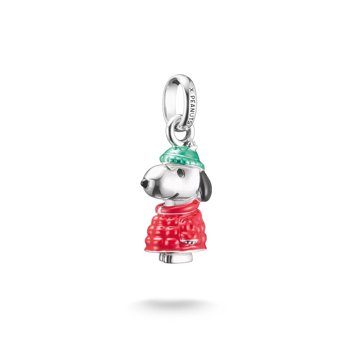 THOMAS SABO PEANUTS Snoopy Charm Ciondolo Invernale – Argento Sterling Smalto