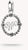 Ciondolo Charm Elegante Thomas Sabo Wednesday W Zirconia Argento Connect - Modello: CC1317-643-11