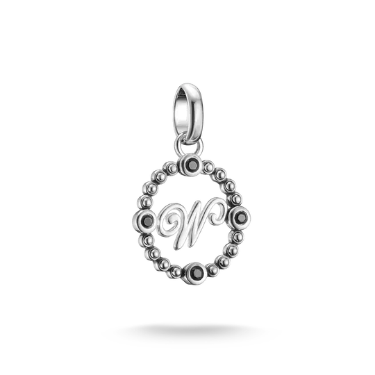 Charm pendente THOMAS SABO in argento con bordo rotondo in zircone