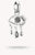 Ciondolo Charm Wednesday Lacrime Nere Zirconia Argento Riciclato Connect - THOMAS SABO Modello: CC1319-643-11
