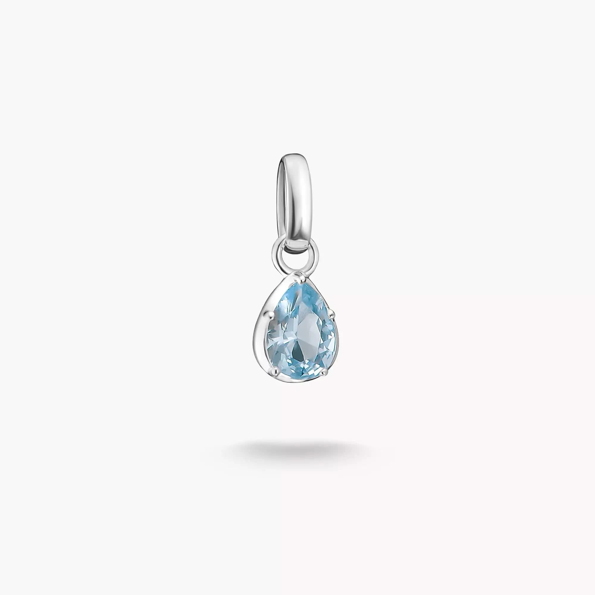 Ciondolo Charm Pietra di Nascita Marzo Connect Argento