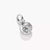 Donna, collana con ciondolo a forma di cuore in argento sterling 925, con pietre di zirconia cubica bianche e rosa, lunghezza regolabile