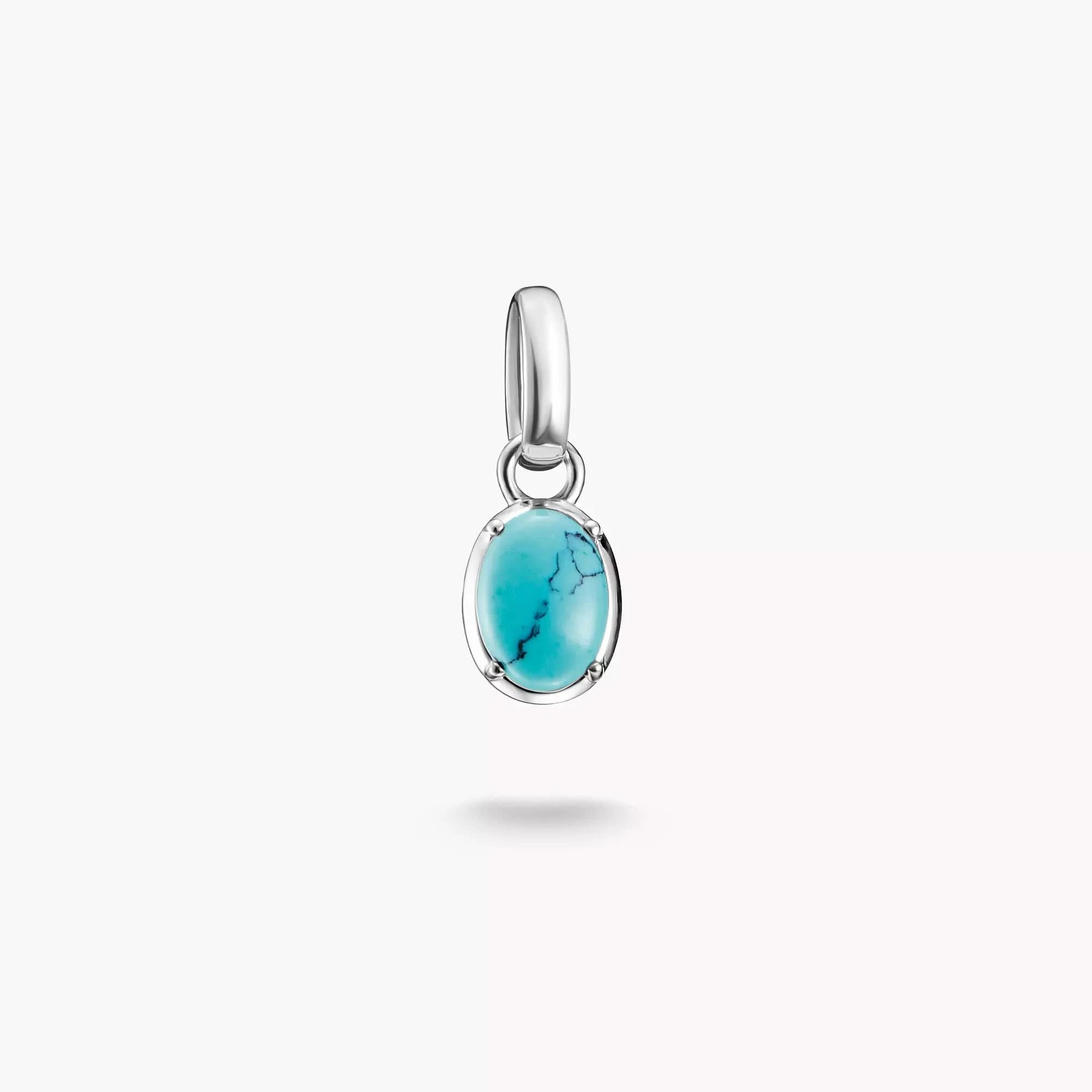 Ciondolo Charm Donna, Pietra di Nascita Dicembre Turchese - THOMAS SABO Modello: CC1340-404-17