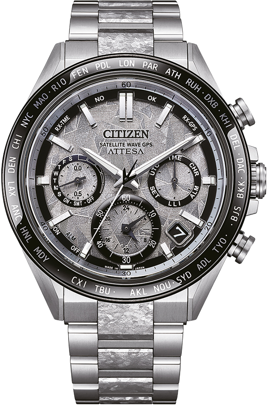 Orologio da uomo Citizen Attesa CC4076-65A • GPS Satellite Wave • Super Titanium