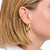 Earcuff a forma curva placcato oro