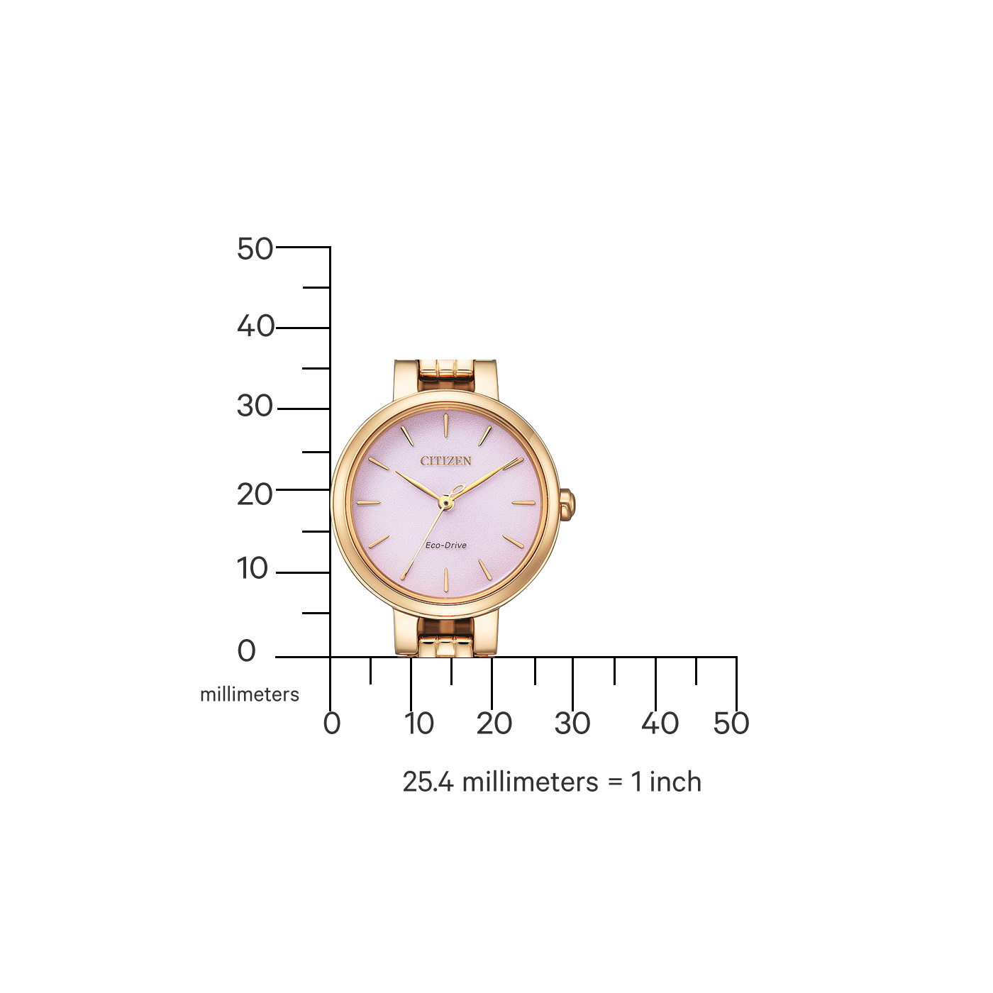 Citizen L EM0993-82X Damenuhr Roségold • Saphirglas • Eco-Drive Solar
