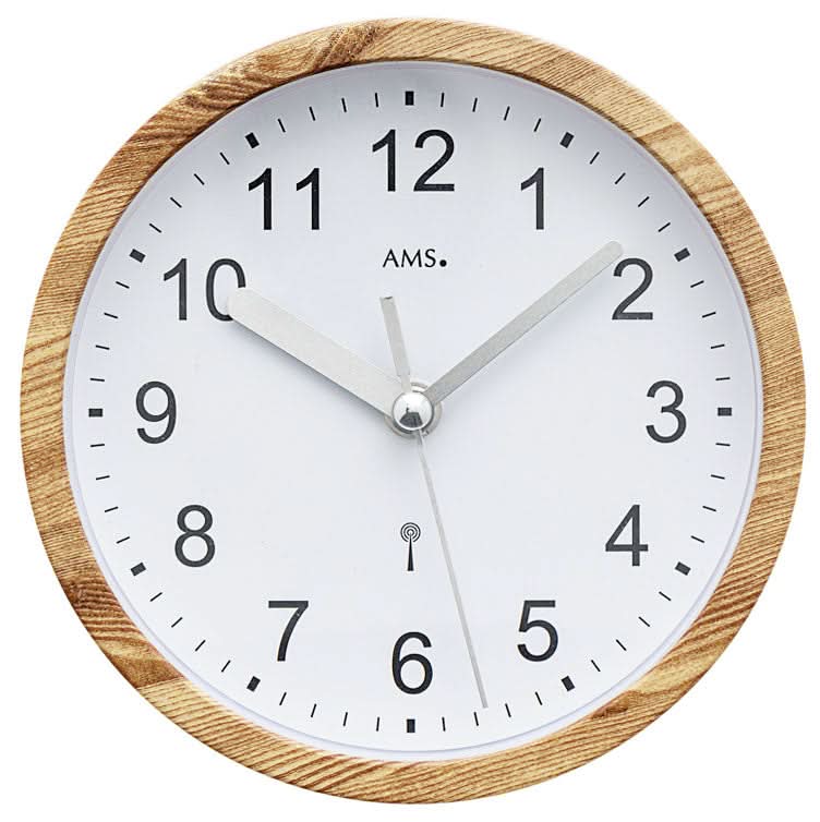Orologio da parete AMS 16x16x5 cm in plastica • Movimento radio • Design moderno