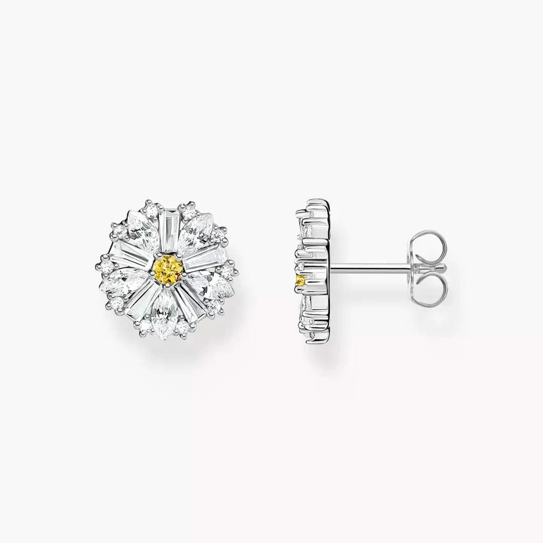 Orecchini Fiore Lovely Daisy grandi in argento