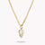Collana da donna, placcata oro 18k con zirconi bianchi - THOMAS SABO Modello: KE2363-414-14