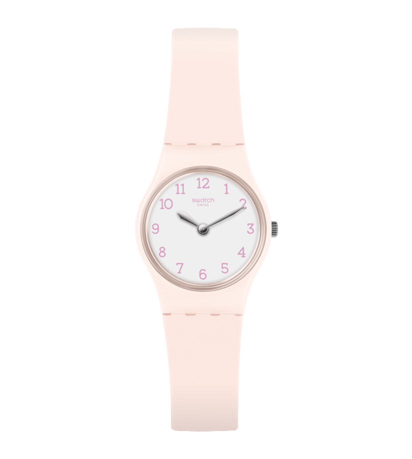 Swatch Originals LP150 Pinkbelle Damenuhr Rosa • Kunststoffgehäuse • Silikonarmband
