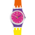 Swatch Originals Small LW165 Sun Through Damenuhr Rosa • Peppy-Farbdesign • Versetztes Zifferblatt, Bild 2