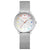 Mondaine Doppio MLE.33112.SM Damen Armbanduhr Silber • Saphirglas mit Antireflexbeschichtung • Swiss Made Quarzwerk
