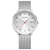 Mondaine Doppio MLE.41210.SM Herrenuhr Silber • Saphirglas mit Antireflexbeschichtung • Schweizer Quarzwerk RONDA 515 RL