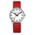 Mondaine Evo2 MSE.35110.LCV Damenuhr Rot • Saphirglas • Veganes Traubenleder