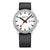Mondaine evo2 MSE.40210.LBV Herrenuhr Schwarz • Saphirglas • Veganes Traubenlederarmband